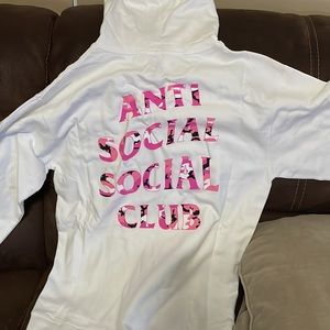Anti Social Social Club Beverly White Camo Hoodie. Brand new, never worn.